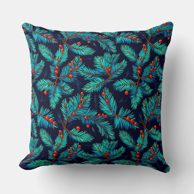Floral Giraffe Portrait-9322 Cushion (Front)