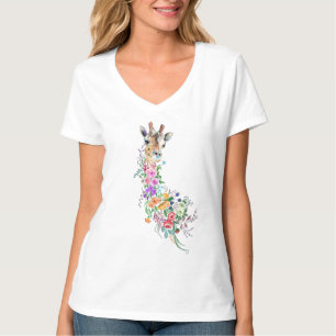 Floral Giraffe T-Shirt