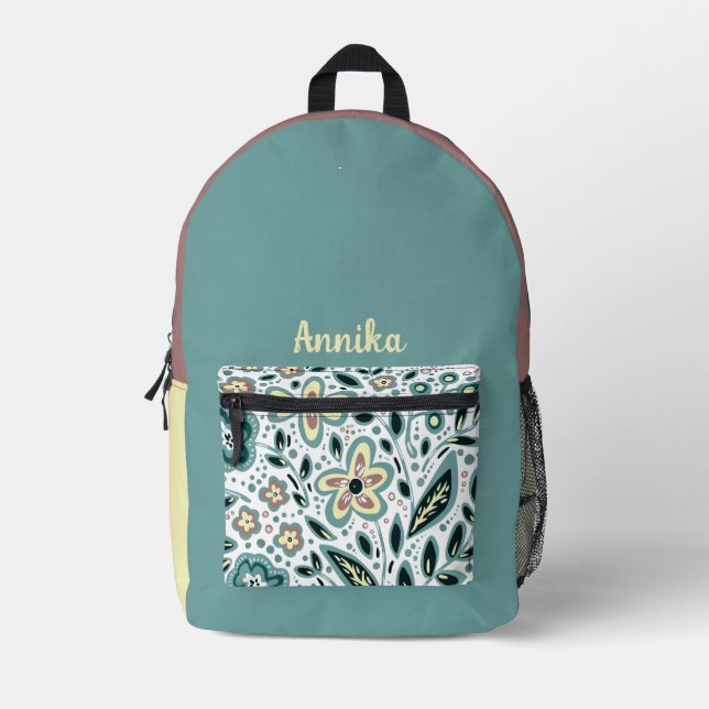 Floral Girly Backpack (Front)