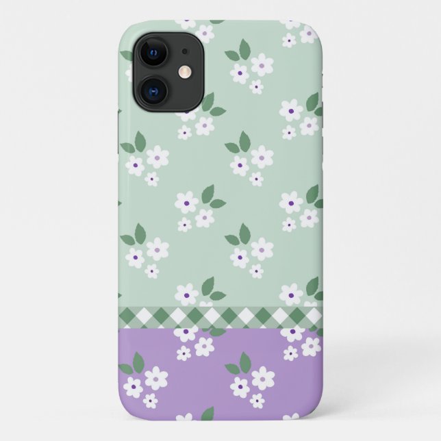 Floral Girly Simple Pattern Case-Mate iPhone Case (Back)