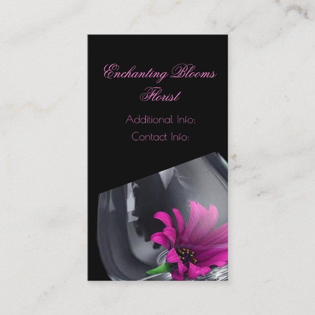 Floral Glass Business Card 4 (Front)