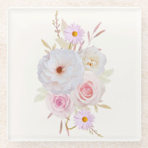 Floral Glass Coaster