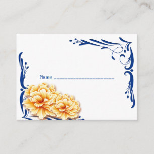 Floral Glow Wedding Name Enclosure Card