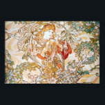 Floral Goddess Poster<br><div class="desc">Flower Goddess Art Nouveau Artwork by Alphons Mucha</div>