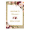 Floral Gold Glitter Bridal Shower Welcome Sign