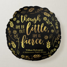 Floral Gold Little But Fierce William Shakespeare