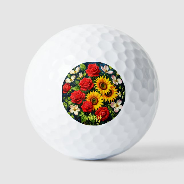 Floral  Golf Balls (Front)