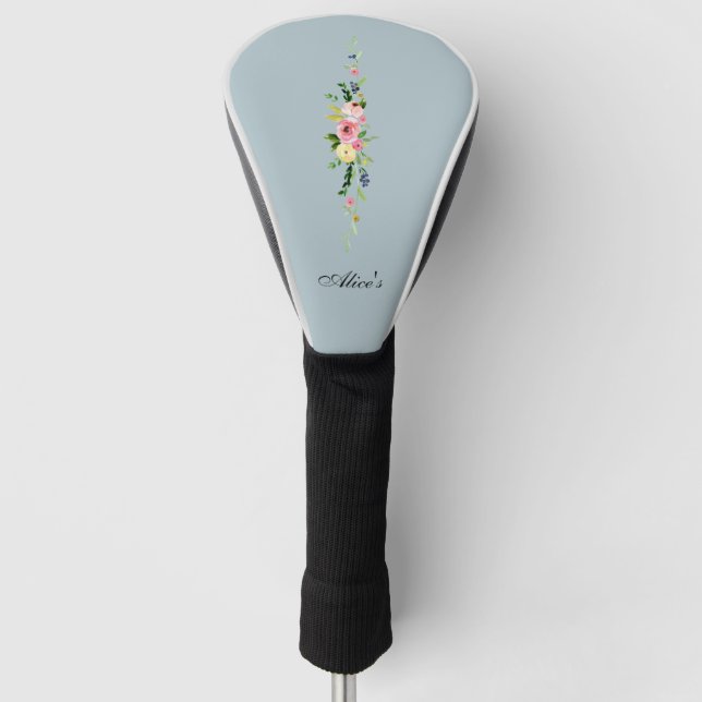 Floral Golf Head Cover (Front)