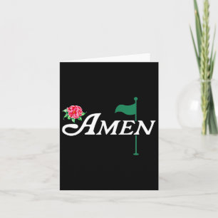 Floral Golf Master Outfit For Women Golf Lovers Card
