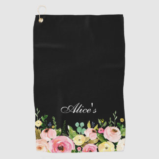 Floral Golf Towel