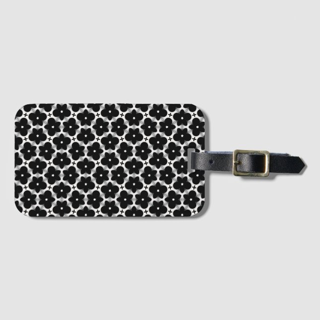 Floral Goth Garden Luggage Tag (Front Horizontal)