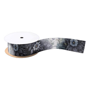 Floral Gothic Garden Gate Pagan Handfasting Satin Ribbon