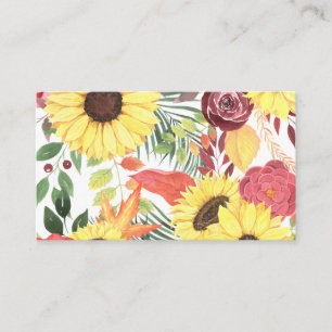 Floral Gown Business Card
