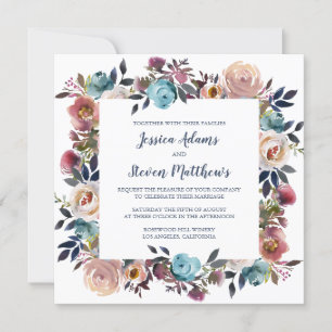 Floral Grace Wedding Invitation