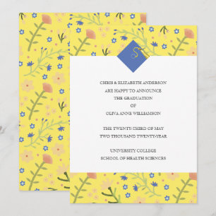 Floral Graduation Announcement