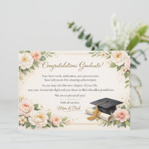 Floral Graduation Card