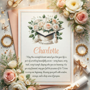 Floral Graduation Card