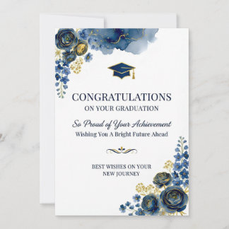Floral Graduation Card