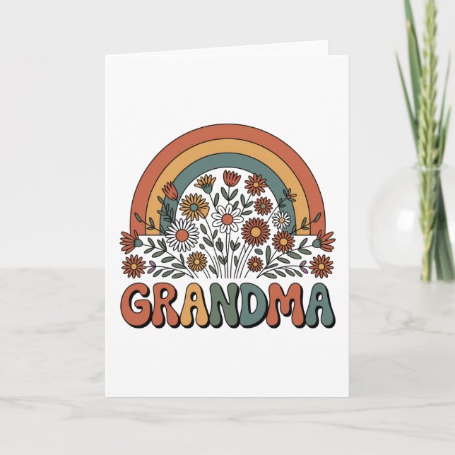Floral Grandma Card (Front)