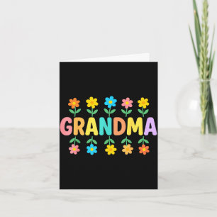 Floral grandma mother's day card