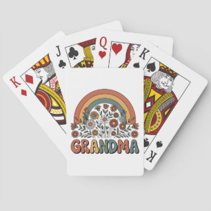 Floral Grandma Playing Cards
