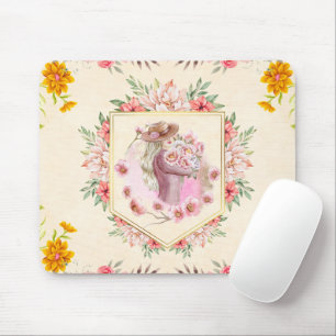 Floral Graphic Art, Lady Of Spring Mouse Pad