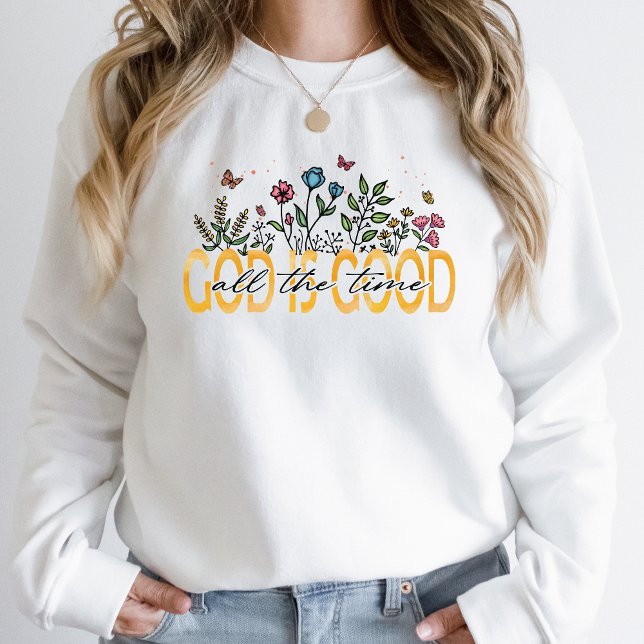 Floral Graphic Sweatshirt Christian Shirt Botanic (Creator Uploaded)