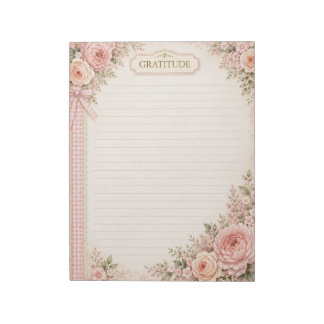 Floral Gratitude Notepad