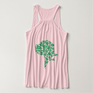 Floral Great Dane T-Shirt Singlet