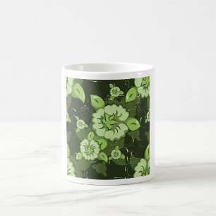 Floral Green Mug