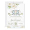 Floral Greenery Elephant Twin Girls Baby Shower 