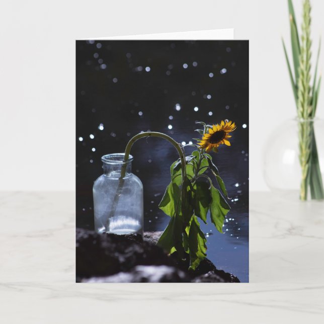 floral greeting card, blank card (Front)