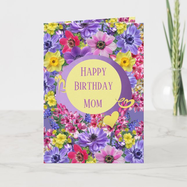 Floral Greeting Card Personalise (Front)