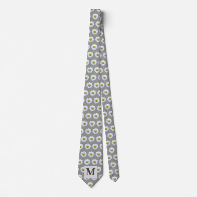 Floral Grey Tie (Front)