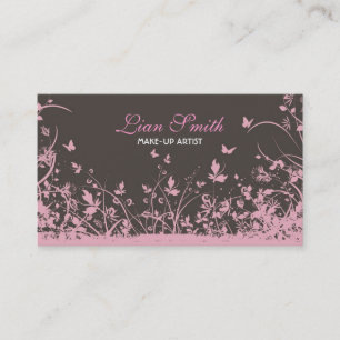 Floral Grunge Business Card