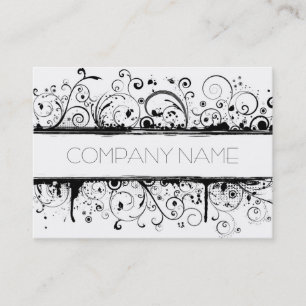 Floral Grunge Business Card