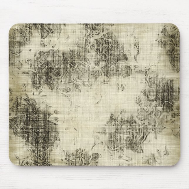 floral grunge mouse pad (Front)