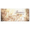 Floral Grunge Rack Card
