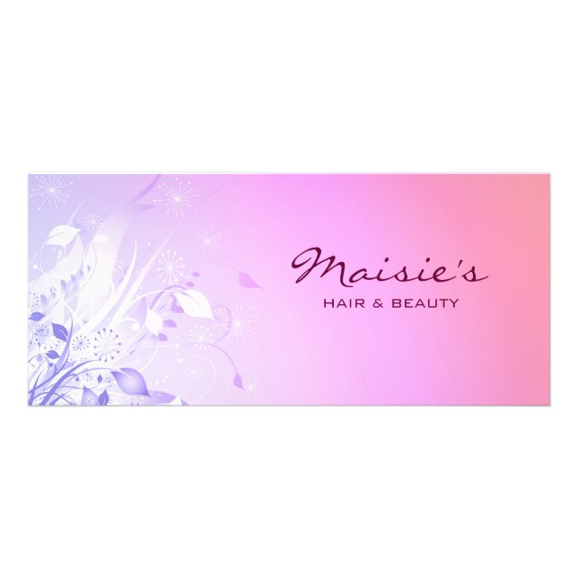 Floral Grunge Rack Card (Front)