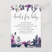 Floral Halloween Skull Snake Books For Baby Shower