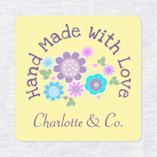 Floral Handmade With Love Product Personalised