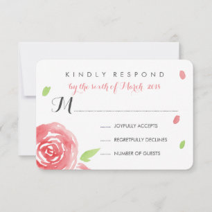 Floral Happiness RSVP Card