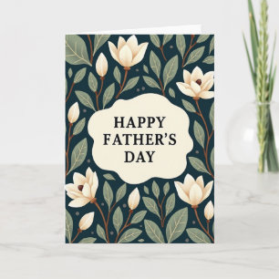 Floral Happy Fathers Day Card