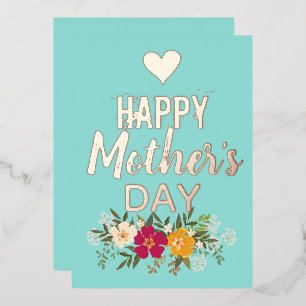 Floral Happy Mother’s Day Rose Gold