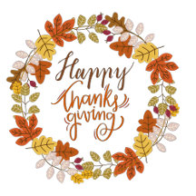 Floral Happy Thanksgiving Tableware