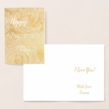 Floral Happy Valentine's Day Card Roses