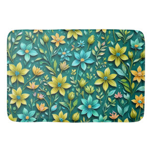 Floral Harmony Bath Mat