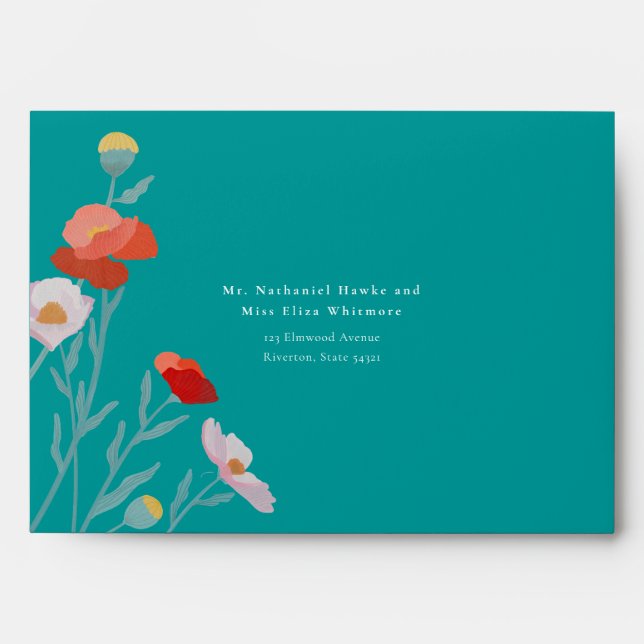 Floral Harmony Envelope (Front)