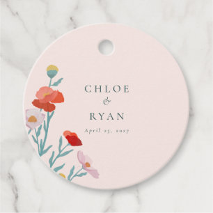 Floral Harmony Favour Tags