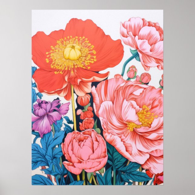 Floral Harmony Poster (Front)